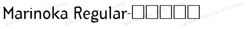 Marinoka Regular字体转换